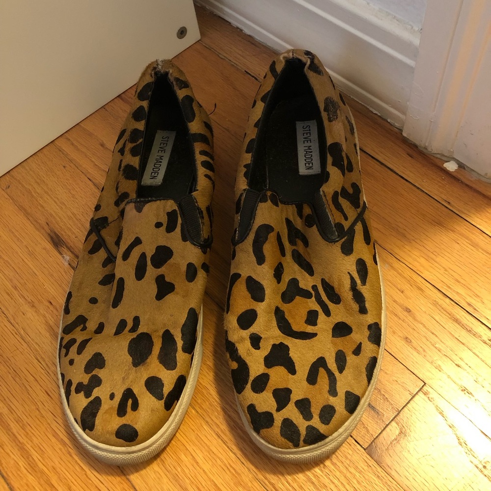 Steven Madden Cheetah Slides